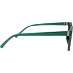 Rory Retro Round Sunglasses - Green Smoke