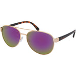 Ruby Polarised Aviator Sunglasses - Gold Purple