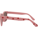 Sienna Hearts Rectangle Sunglasses (Kids) - Pink Brown