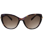 Luna Women's Round Cat Eye Sunglasses - Translucent Blue