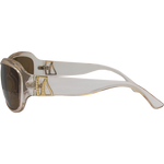 Hazel Women's Wrap Sunglasses - Translucent Beige
