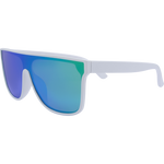 Ollie Premium Polarised Shield Sunglasses - White Green
