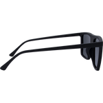 Noah Premium Polarised Rectangle Sunglasses - Black Silver