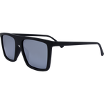 Noah Premium Polarised Rectangle Sunglasses - Black Silver