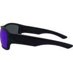 Leo Premium Polarised Wrap Around Sunglasses - Black Blue