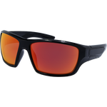 Leo Premium Polarised Wrap Around Sunglasses - Black Red