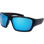 Arlo Premium Polarised Wrap Around Sunglasses - Black Blue
