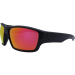 Arlo Premium Polarised Wrap Around Sunglasses - Black Red