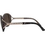 Audrey Women's Premium Polarised Butterfly Sunglasses - Snake Print Brown