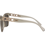 Olivia Women's Premium Polarised Cat's Eye Sunglasses - Translucent Beige