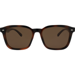 Relic Premium Polarised Rectangle Clubmaster Retro Sunglasses - Black G15