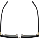 Relic Premium Polarised Rectangle Clubmaster Retro Sunglasses - Black G15