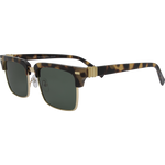Relic Premium Polarised Rectangle Clubmaster Retro Sunglasses - Tort G15