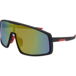 XA 7363 Polarised Shield Sunglasses (Men) - Black Red