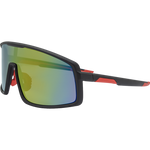 XA 7363 Polarised Shield Sunglasses (Men) - Black Red
