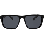 Harrison Polarised Rectangle Sunglasses - Black Smoke