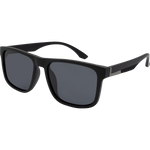 Harrison Polarised Rectangle Sunglasses - Black Smoke