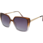 Layla Women's Polarised Oversized Sunglasses - Brown to Pink