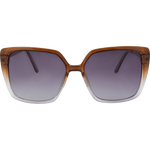 Layla Women's Polarised Oversized Sunglasses - Pink to Brown