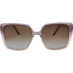 Mila Women's Polarised Rectangle Sunglasses - Cream Tort