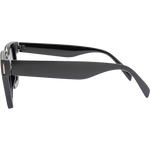 XR 7348 Retro Square Sunglasses - Black Smoke