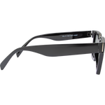 XR 7348 Retro Square Sunglasses - Black Smoke
