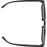 XR 7348 Retro Square Sunglasses - Black Smoke