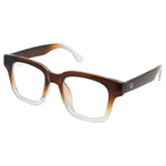 Socially Distant Blue Light Blocking Glasses - Brown