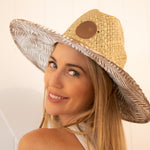 Stephanie Womens Straw Hat made of straw and polyester