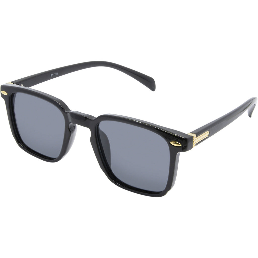 Van Polarised Retro Square Sunglasses (Women) Black Smoke