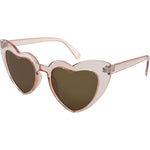 Wildheart Heart Women's Translucent Pink Sunglasses