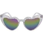 Wildheart Heart Women's Translucent Pink Sunglasses