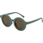 XK 8015 Polarised Round Sunglasses (Kids) - Green Brown