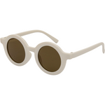 XK 8015 Polarised Round Sunglasses (Kids) - Ivory White Brown