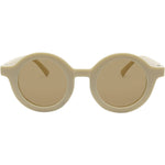 XK 8017 Polarised Round Sunglasses and Headband (Kids) - Cream White Brown