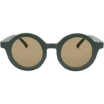 XK 8017 Polarised Round Sunglasses and Headband (Kids) - Sage Green Brown