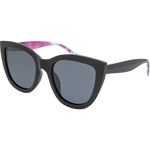 XL 5905 Women's Cat Eye Polarised Sunglasses - Black Stars Smoke