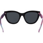 XL 5905 Women's Cat Eye Polarised Sunglasses - Black Stars Smoke