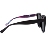 XL 5905 Women's Cat Eye Polarised Sunglasses - Black Stars Smoke