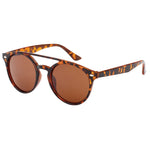 XR3996 Round Polarised Retro Sunglasses - Dark Demi Brown
