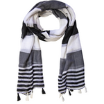 Maxine Printed Scarf - Grey