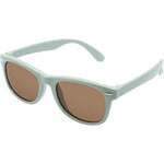 Zephyr Polarised Wayfarer Sunglasses (Kids) - Sage Brown