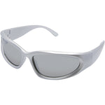 Zion Polarised Wrap Sunglasses (Unisex) - Silver Silver
