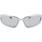 Zion Polarised Wrap Sunglasses (Unisex) - Green Silver