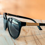 Maroubra SLSA Polarised Wayfarer Sunglasses (Unisex) - Black Red Mirror