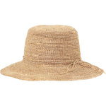 Lucy Raffia Bucket Hat- Latte Womens