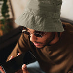 Bruce Bucket Hat - Khaki Mens