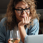 Casey Black Rectangular Blue Blocker Readers LB 4127