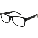 Casey Black Rectangular Blue Blocker Readers LB 4127