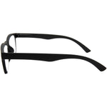 Casey Black Rectangular Blue Blocker Readers LB 4127